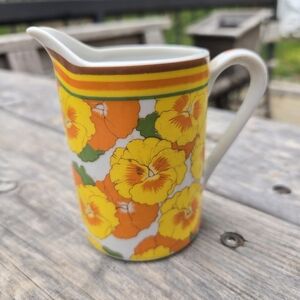 MCM - Frolic Avant Garde Japan Orange & Yellow Flowers Creamer